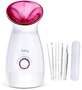 Wolady Facial Steamer Large 3-in-1, Towel Warmer &amp; Humidifier Mode, Nano-Ionic Face Steamer with ...