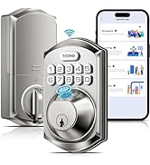 TEEHO WiFi Smart Lock TE012W, Fingerprint Door Lock with Built-in Wi-Fi, Keyless Entry Keypad Sma...
