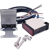 Taiss Photoelectric Beam Sensor E3JK-R4M1 Indoor Wall Mounted 12-240VDC 24-240VAC Retroreflective...
