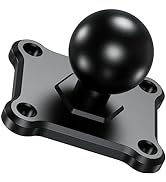 BRCOVAN 1'' Ball Mount Base with Aluminum Alloy 4-Hole AMPS Square Plate & 1'' TPU Ball Adapter C...