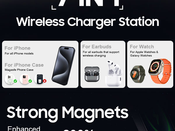 7 in 1 wireless charging station