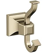 Amerock | Single Robe Hook | Golden Champagne | Mulholland | Towel Hook | Bath Hardware | Bathroo...
