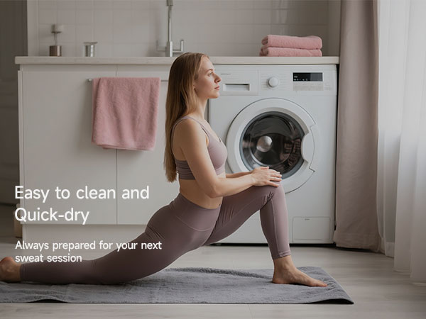 Yoga Mat Towel- Easy cleaning &amp; Ultra-fast drying