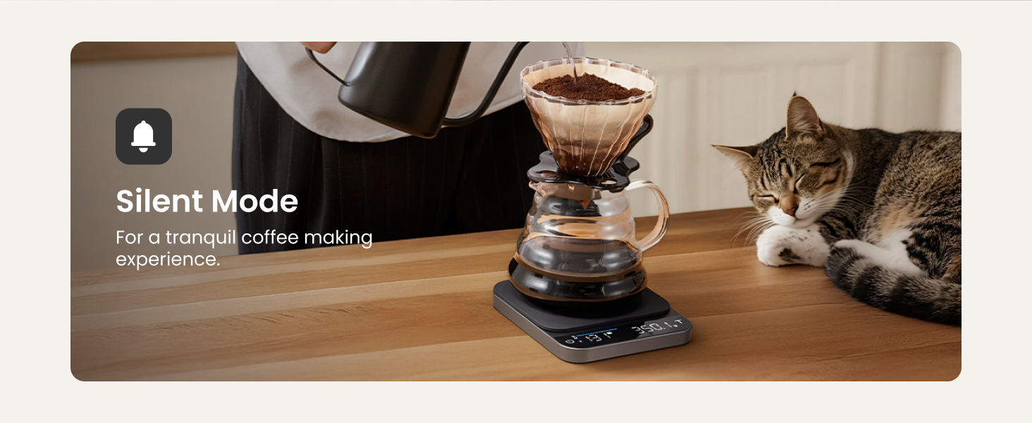 coffee espresso cale with timer rechargeable pour over coffee bean weihgt scales
