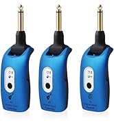 WENTELMUSIC A9 Wireless Guitar System - 2.4GHz, 24-bit 48KHz Audio, 100ft Range, No Latency, 4-Ho...