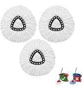 3-Pack Reusable Mop Head Replacement for O Cedar Easywring 1-Tank System