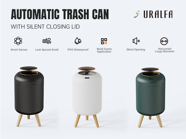 automatic bathroom trash can