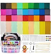 Polymer Clay 36 Colors, CiaraQ Modeling Clay Starter Kits for Kids, Oven Baked Model Clay with Sc...