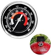 Quantfire Upgrade Replacement Thermometer for Kamado Joe,3.3" Grill Temperature Gauge Replacement...