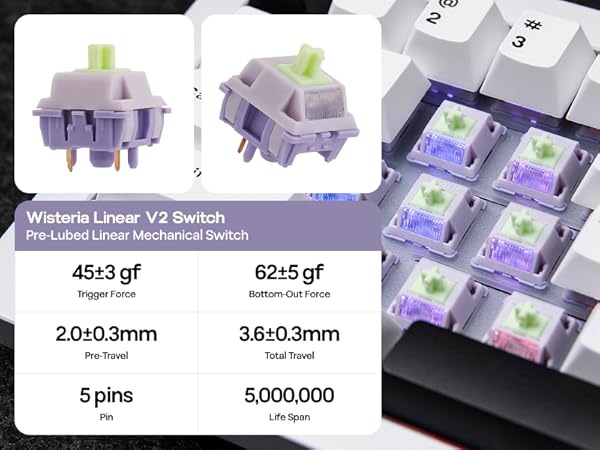 Galaxy68 Wireless Mechanical Keyboard in Aluminum with QMK/VIA Support