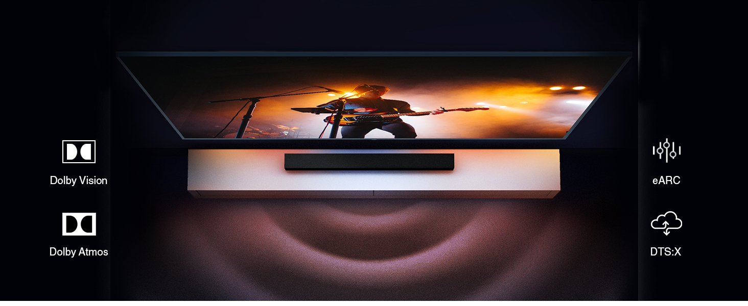 BLUERIGGER 4K 60Hz Ethernet eARC HDCP 2.3 48-bit Deep Color 32 audio channels wide angle 21: 9 one