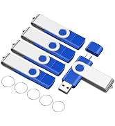 EASTBULL 8GB USB2.0 &amp; Type-C Flash Drives 5-Pack, 2-in-1 Dual Flash Drive Bulk USB-A + USB-C Thum...
