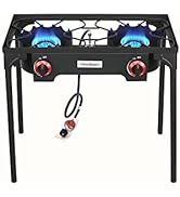 Vivicreate Propane Gas 20 PSIG high pressure regulator outdoor camping camp garden BBQ grill stov...