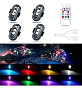Wireless Led Strobe Lights with Remote,USB Rechargeable Led Anti-Collision Warning Lights Waterpr...