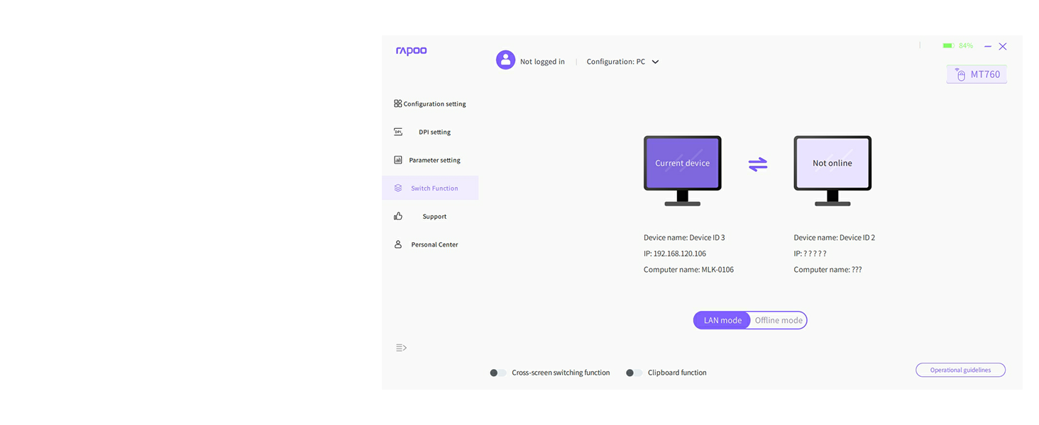 Cross-Computer settings