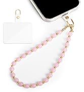 DELIRSTYIN Beaded Phone Lanyard, Detachable Cellphone Charm for Women, Hands-Free Phone Wrist Str...