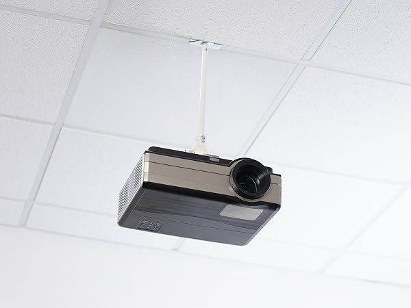 Drop Ceiling Projector Mount with Scissor Clamp Metal Grid Clamp Projector Mount