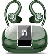 Wireless Earbuds Bluetooth 5.3 Headphones Sports, 48H Earphone with ENC Mic, Stereo Deep Bass Blu...