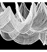 NEBURORA 630 x 30inch Halloween Creepy Cloth Large Size Spooky Halloween Supplies White Haunted M...