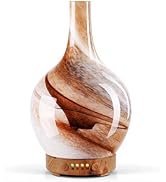 Porseme 150ml Glass Essential Oil Diffuser Aromatherapy Ultrasonic Cool Mist Humidifier 6 Running...