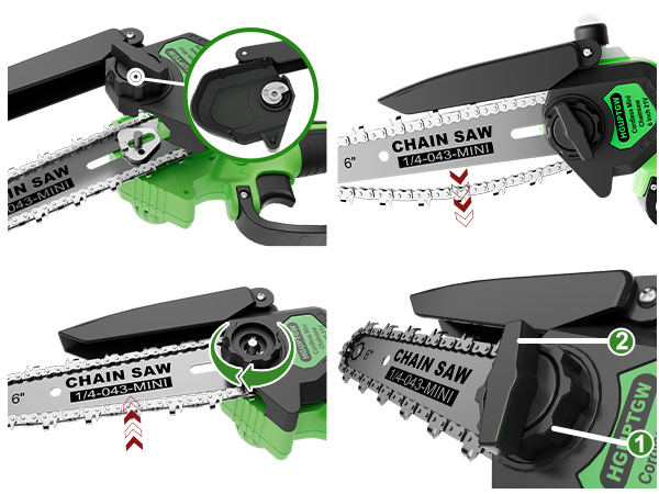 Properly install this chainsaw