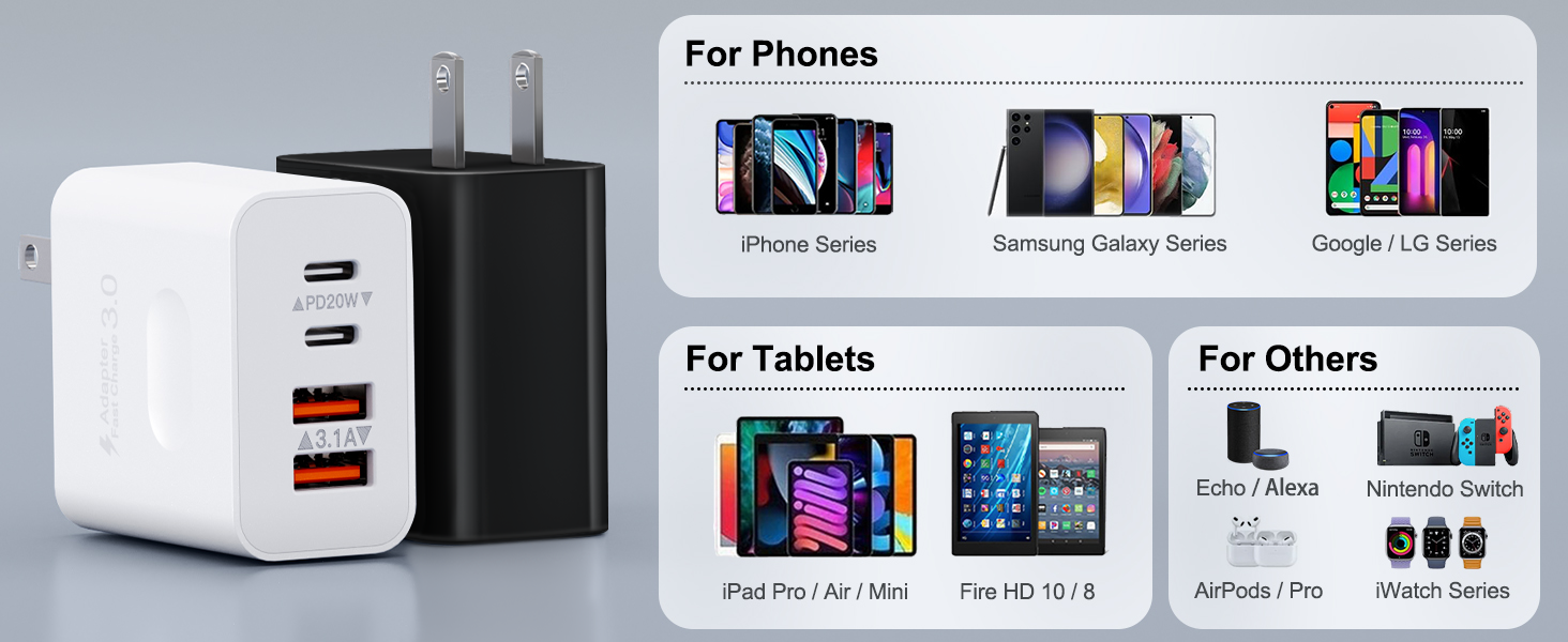 double usb wall charger