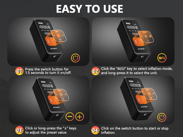 portable tire inflator