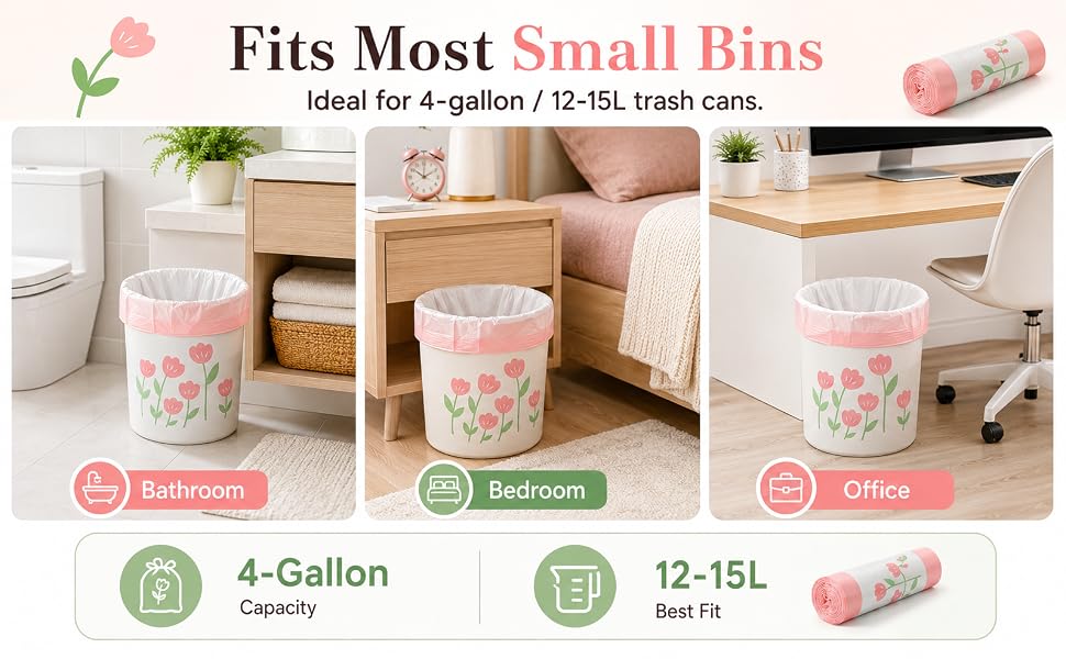 4GL trash bags drawstring
