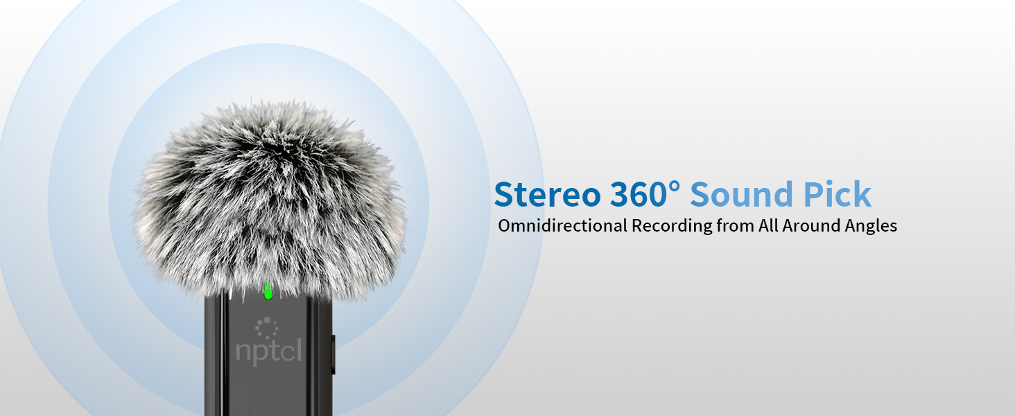 omnidirectional microphone pick up sound 360° from all around