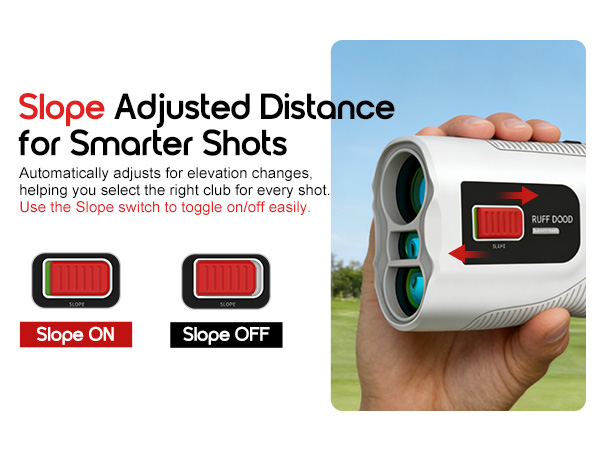 golf rangefinder with slope switch