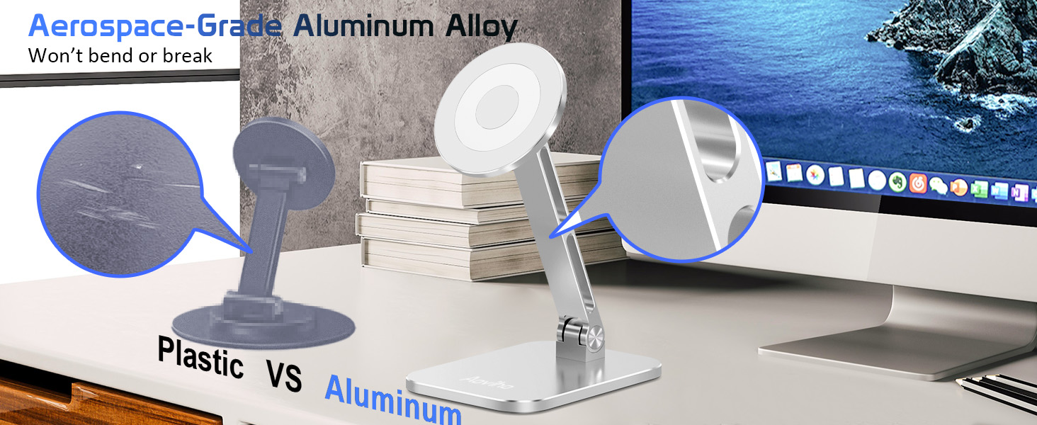 magnetic phone stand for desk