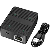 YACSEJAO Ethernet Splitter 1 in 2 Out 100Mbps Network Extender Adapter with USB C Power Cable, Ne...