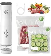 Vachacker Handheld Vacuum Sealer Kit for Food Storage - Powerful Cordless Vacuum Sealer Machine w...