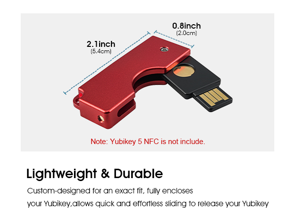 convenient carrying case to protect your Yubikey 5 nfc