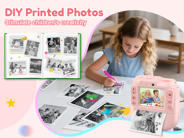 kids instant print camera
