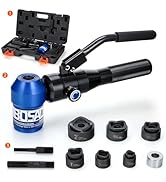 IBOSAD Hydraulic Knockout Hole Punch Driver Kit 1/2 to 2 inch Electrical Conduit Hole Cutter Set ...