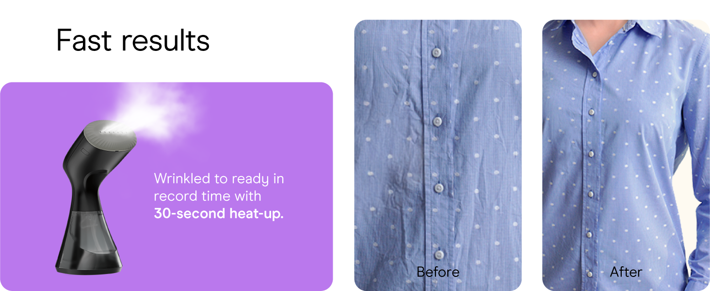 Conair garment steamer clothes turbo extreme steam fabric cloth handheld attachments wrinkle remove