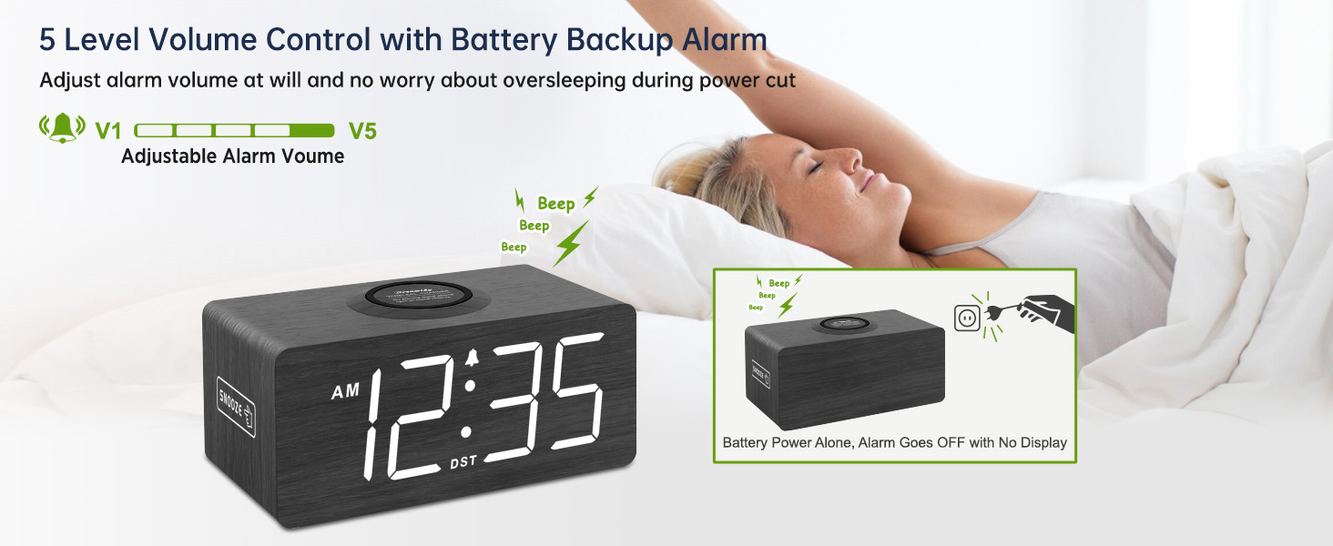 bedside clock with dimmer