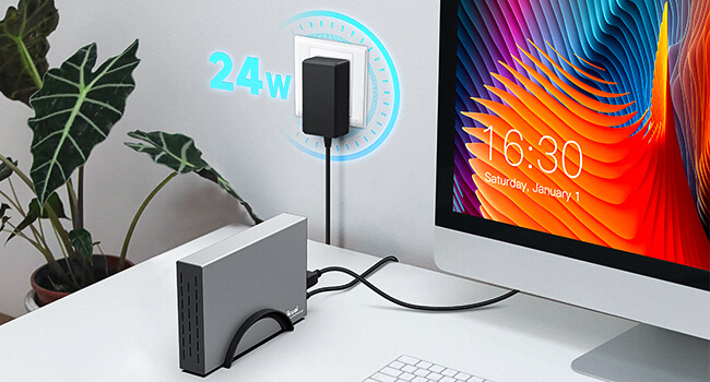 hdd dock with 24w adapter