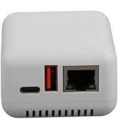 FAUOSWUK USB 2.0 Network Print Server, LAN Print Share Server Wireless Printer Server Adapter wit...