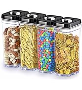 DWËLLZA KITCHEN Airtight Food Storage Containers with Lids – 4 Piece Set Air Tight Kitchen Storag...