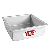 Fat Daddio&amp;#39;s PSQ-883 Anodized Aluminum Square Cake Pan, 8 x 3 Inch
