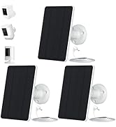 3-Pack 5W Solar Panels for Security Cameras with 360° Adjustable Mounting - IP65 Waterproof - 9.8...