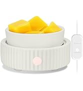 Wax Melt Warmer with 4 Timer &amp; PTC Heating- Ceramic Fragrance 3-in-1 Oil Burner Electric Candle W...
