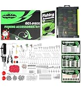 FONMANG 601-Piece Fishing tackle box with fishing gear,[2025 Christmas Limited Edition]Fishing Gi...
