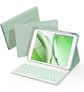 Senyoson Keyboard Case for iPad 9th 8th 7th Generation Case 10.2" - 7 Colors Backlit Detachable F...