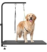 WeGXY Dog Grooming Arm, 44" Height Adjustable Pet Grooming Arm with Clamp for Small and Medium Do...