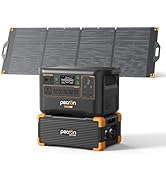 Pecron Portable Power Station F3000LFP with 3072Wh Extra Battery, 200W Solar Panel*1, 3072Wh Sola...