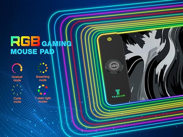 TARKARI Magnetic Wireless Charging RGB Mouse Pad