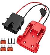 RVBOATPAT Power Wheels Battery Adapter 18V for Battery Adapter with 12AWG Wire Harness Connector ...